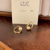 Maillard Pearl Champagne gold earrings, women's niche design sense S925 silver needle ear rings, 2024 new style ear buckles and earrings details Picture